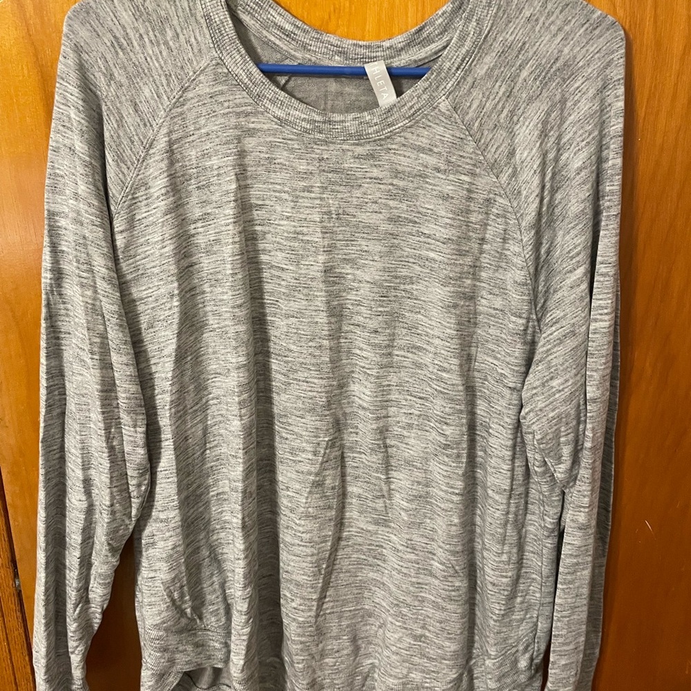 Athleta Heather Gray Knit Top